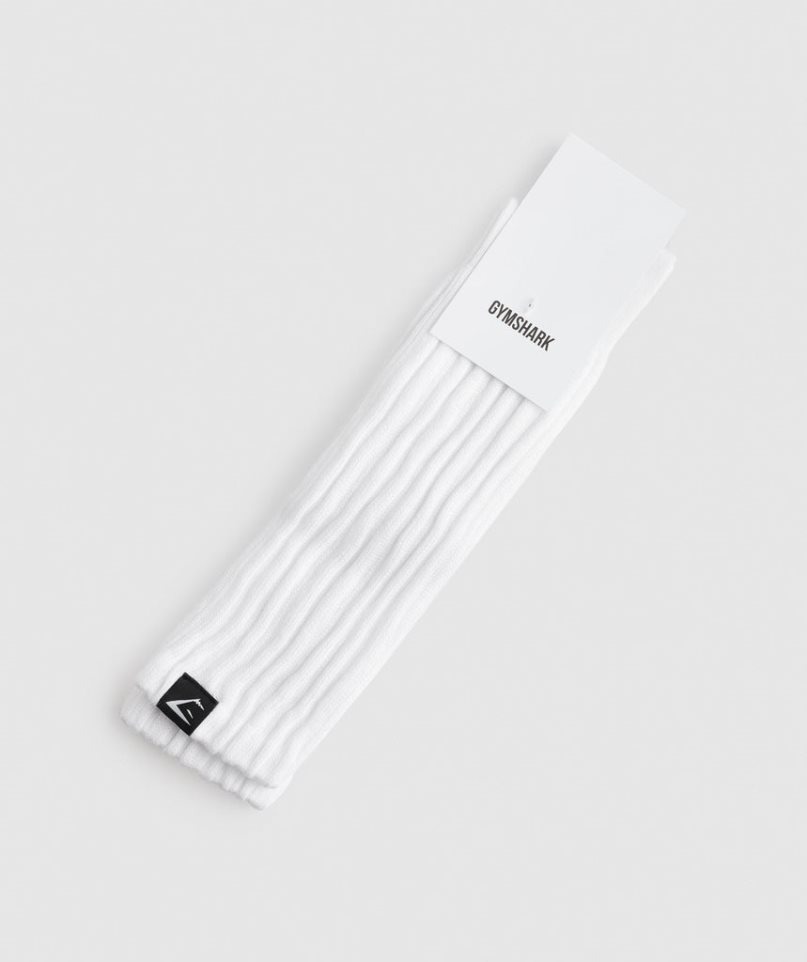 Gymshark Comfy Rest Day Socks White | NZ 9MLAFX